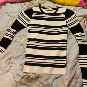 Striped long sleeve top